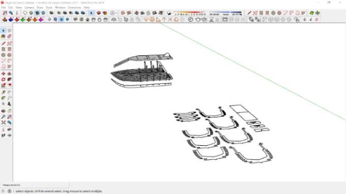 Os modelos 3D incialmente foram modelados com auxílio de dois softwares: