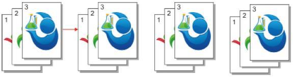 A cópia de pôster tem 3 modos: 2x2: 3x3: 4x4: Nota: O "pôster" e a