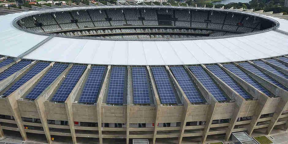 USINA SOLAR NO BRASIL É atualmente a maior usina solar construída em um estádio de futebol