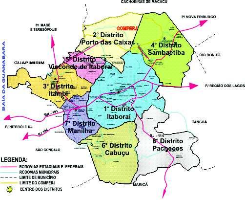 95 Mapa 2 Mapa de Itaboraí subdividido em distritos Fonte: http://jpessanha.blogspot.com.br/2014/10/mapa-de-itaborai- e-seus-distritos_2.