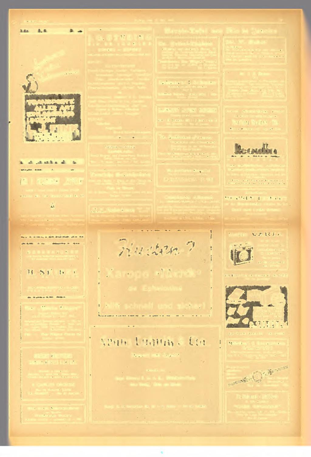 Deutscher rgen Freitag, den 2. ai 1941 21 Hiitt Otiii be i^aneit TRANSPORTE 5 ALLER ART, EINLAGERUNG UZÜGE ' L. J. FINK 'RIO DE JANEIRO AV. RODRIGUES ALVES 161 TEL.