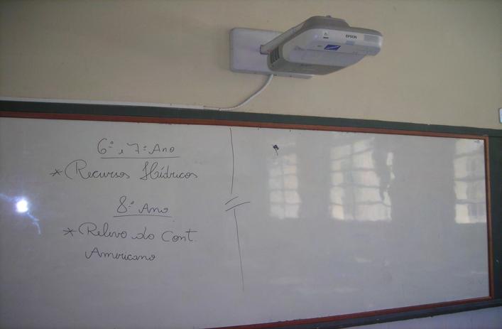 Figura 5 LDI instalada na sala de aula da EMEF Presidente Vargas Fonte: Imagem fotográfica decorrente da pesquisa de campo (dez. 2014).