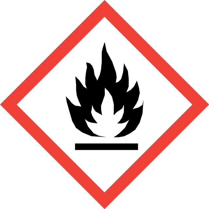 br 2 - IDENTIFICAÇÃO DE PERIGOS Classificação de perigo do produto químico: Pictogramas: Líquidos inflamáveis - Categoria 2 Corrosão/irritação à pele - Categoria 2 Toxicidade à reprodução - Categoria