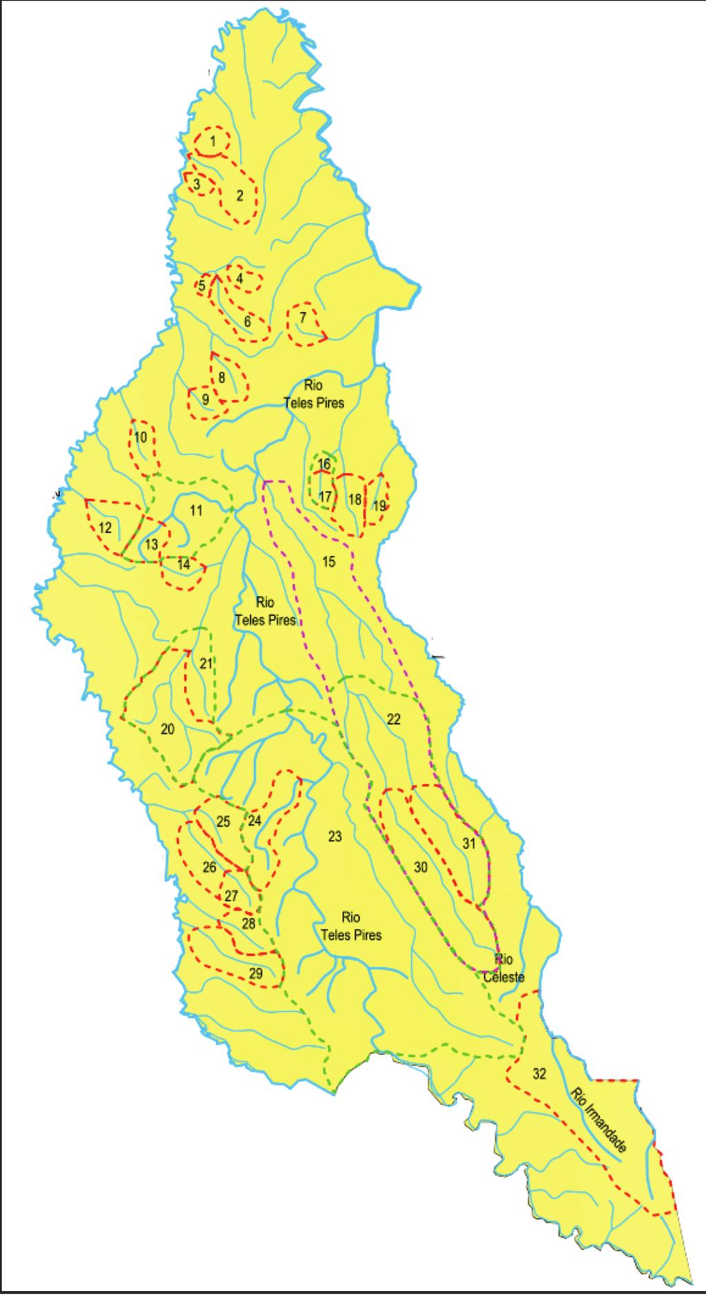 Identificação de microbacias contendo pivôs centrais no município de Sorriso (MT): estudo contributivo à outorga do uso de água Microbacias contendo pivôs centrais até 2015 no município de Sorriso -