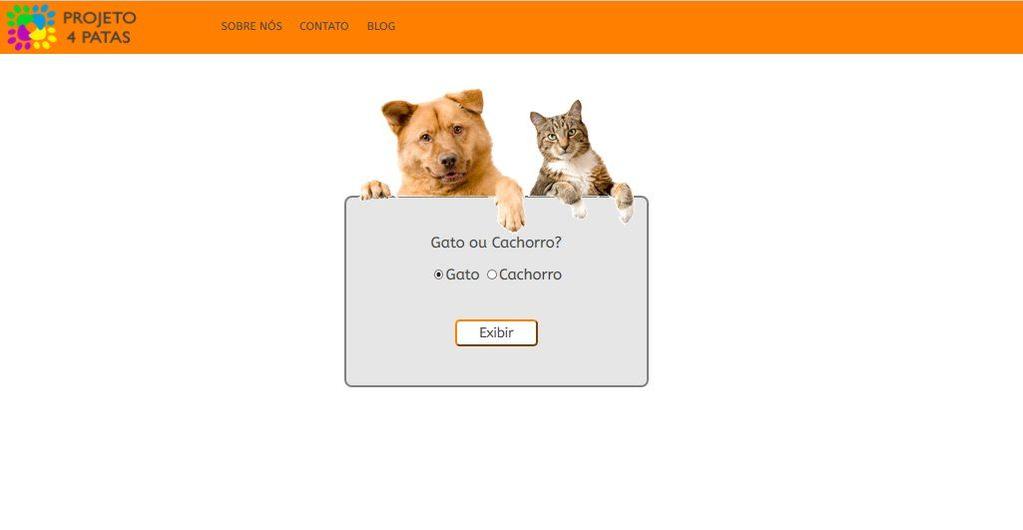 Figura 8 - tela de alteração dos dados A nona tela é responsável por encaminhar os usuários-donatários para as páginas com os animais disponíveis para adoção no sistema.