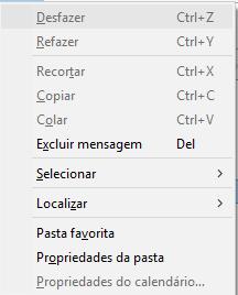 Ainda, perceba que Receber da Conta pode forçar a atualização das caixas de email.