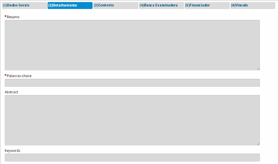 Data da defesa do trabalho de conclusão. Obrigatório. Para os Programas que possuem Cursos de Mestrado e Doutorado, haverá a opção Mudança de Nível com Defesa.