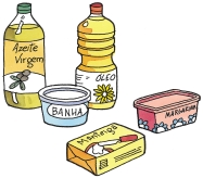 que são exemplos o azeite, os óleos alimentares, a manteiga, a margarina e a banha.