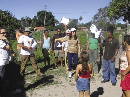Comunidade quilombola de Quilombo/Altos/ PI em ação de continuidade de Educação em Saúde e Mobilização Social em Saneamento acesso a água potável Reafirma a educação como um sistema baseado na