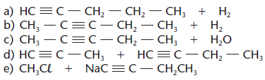 24 (UFRO-RO) Identifique, entre as alternativas, o produto principal da sequência de reações abaixo: a) n-butanol b) sec-butanol c) iso-butanol d) terc-butanol e) neo-butanol 25 (UFF-RJ) Por meio da