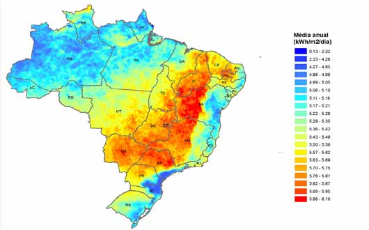 Em 2006, o INPE publicou no Brasil, como um dos resultados do projeto SWERA, o Atlas Brasileiro de Energia Solar.