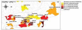 brasileiros 9 Mapa : Índice de Homicídios na Adolescência