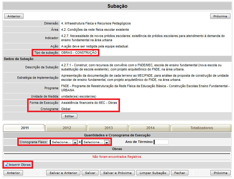 8.1. Exemplo de subação de assistência financeira do MEC obras utilizando projeto arquitetônico padronizado pelo FNDE Figura 2/Anexo VIII Subação de construção Projeto Arquitetônico do FNDE 8.