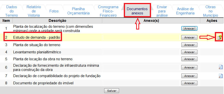 Figura 13/Anexo VIII Acesso ao Documento Tópicos que orientam a justificativa para a demanda III.