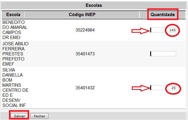 Conjunto Professor CJP-01: 10 unidades para a escola BENEDITO DO