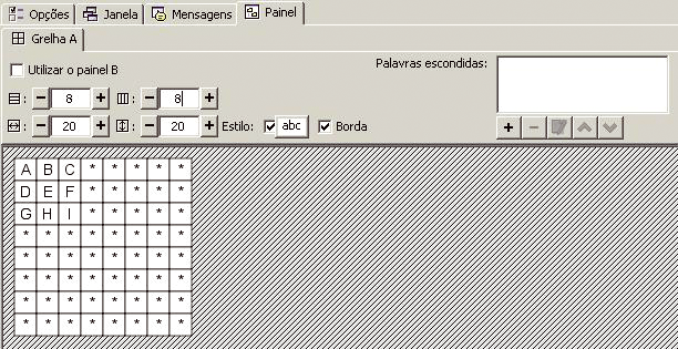 Se a palavra estiver correta, ficará marcada com outra cor. As palavras podem estar na horizontal, vertical ou diagonal, para a direita ou para a esquerda.