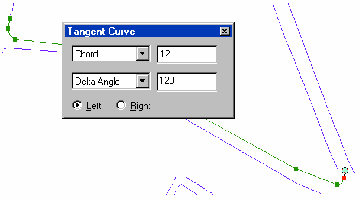 Criando uma curva tangente Uma curva tangente final precisa ser acrescentada ao esboço antes de você conectar esta linha à outra característica. 1.