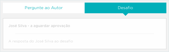 Responder a desafios do autor Os desafios do autor ( ) são uma forma de partilha e aprendizagem entre alunos.