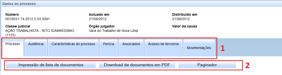 LEMBRETE: caso não possua o número do processo, este poderá ser descoberto, valendo-se dos passos descritos na