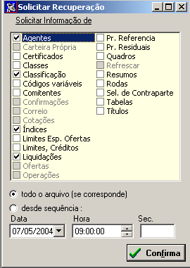 Devem ser preenchidos todos os campos disponíveis dentro do quadro indicativo abaixo: Por meio da tela do Servidor de Comunicações, pode-se