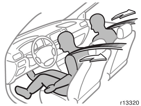 Os bancos do motorista e passageiro dianteiro são equipados com pré-tensionadores, desenvolvidos para serem ativados em conjunto com o airbag, em conseqüência de um impacto frontal severo.
