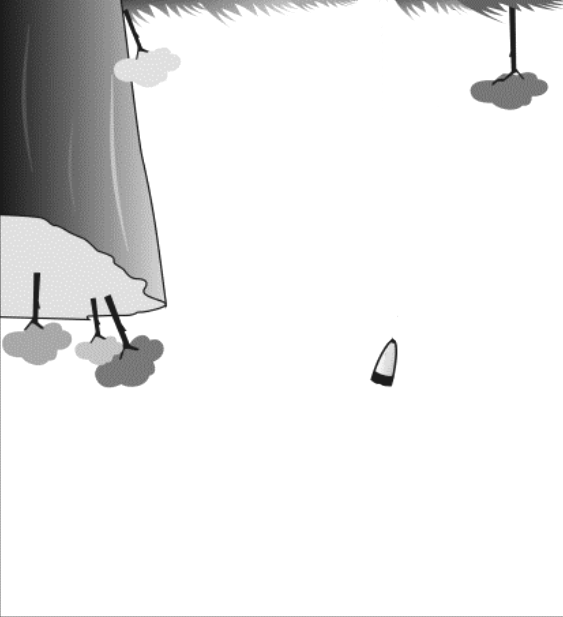 8 QUESTÃO 45 A trajetória de um projétil, lançado da beira de um penhasco sobre um terreno plano e horizontal, é parte de uma parábola com eixo de simetria vertical, como ilustrado na figura.