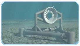 Na Figura 7.9, há uma ilustração desse tipo de equipamento. Figura 7.9: Turbina helicoidal Gorlov 