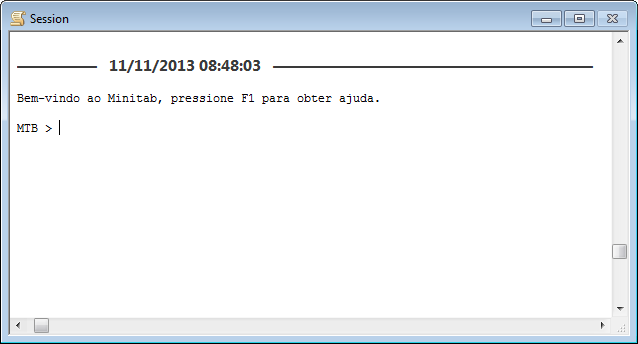 Uso dos comandos da janela Session 3. Ao lado da parte inferior da caixa de diálogo, clique no botão Procurar na pasta Dados Amostrais do Minitab. 4.