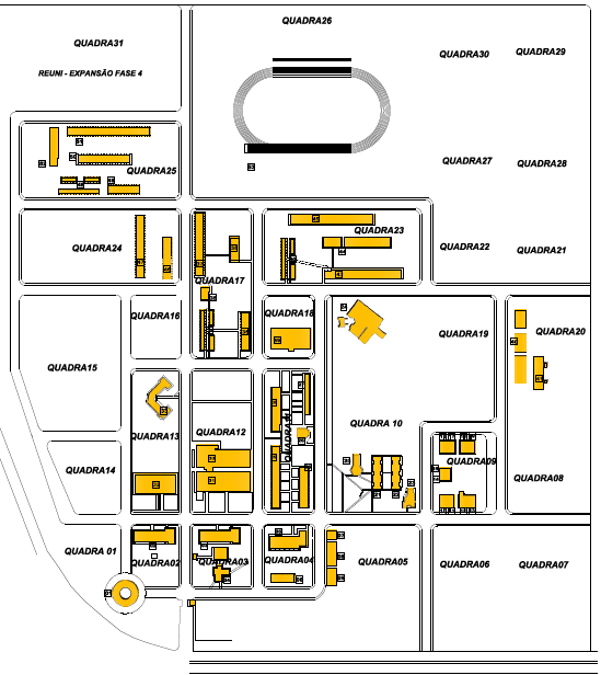 Anexo II - Mapa da UFMT Campus Universitário do Araguaia QUADRA 01: 1.