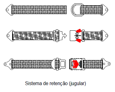 Figura 9 ACESSÓRIOS: são componentes que podem, ou não, fazer parte de um capacete