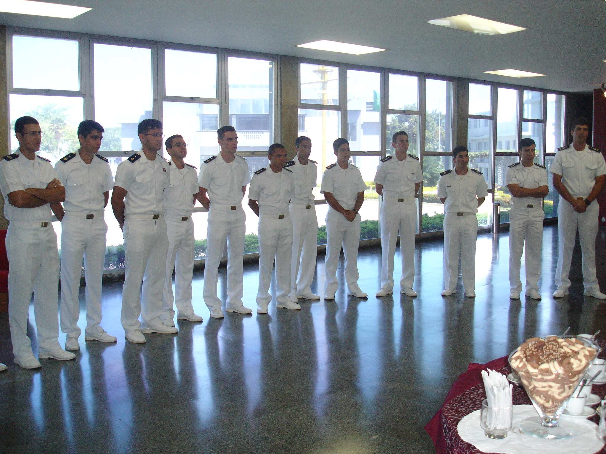 Centro de Instrução Almirante Wandenkolk (CIAW), os GM (CN) participaram de 40 períodos de aula da matéria Instrução Pastoral Militar,
