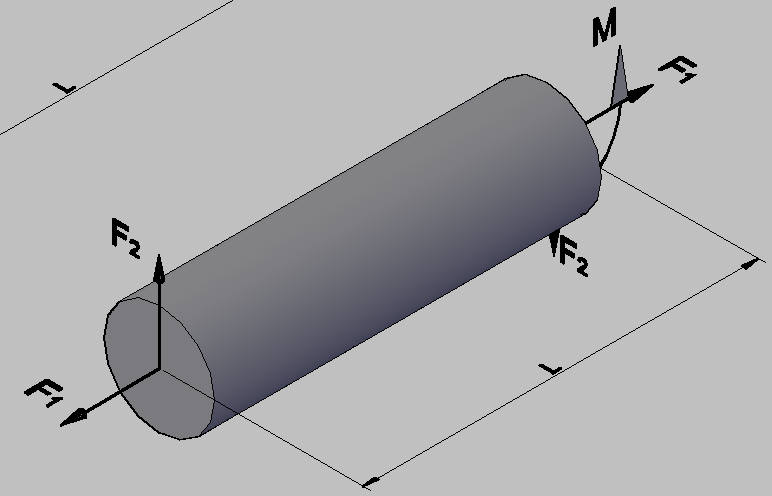Lembra-se aqui que M F L = 6m 0 kgf/m 15 kgf 6m Figura 65 56 Figura 63 10 kgfm uponha que seja possível entrar em uma seção da barra, que possui uma distância igual a l da extremidade livre.