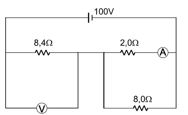 b) A resistência elétrica interna de um voltímetro deve ser muito alta para que, quando ligado em série às resistências elétricas de um circuito, não altere a tensão elétrica que se deseja medir.