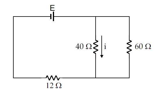 R. Se essa fonte de tensão F for substituída por outra, também de 12 volts, a corrente elétrica em R será de 0,40 A.