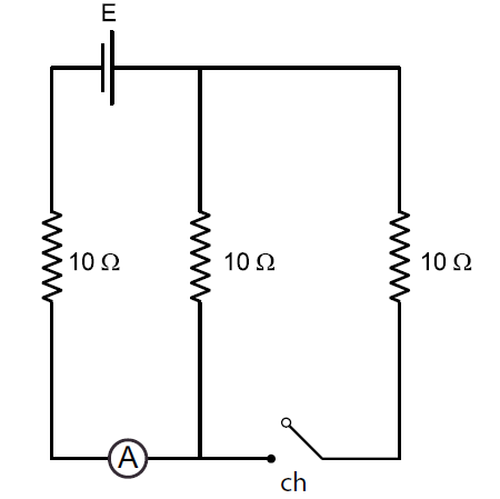de resistência 5,0 Ω, e a corrente elétrica é de 2,0 A.