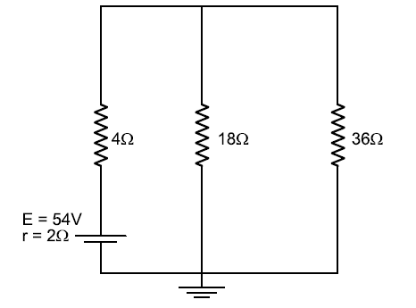vale 3,3 Ω. b) corrente elétrica no circuito vale 6,0 A. c) potência elétrica dissipada em R 1 vale 300 W. d) ddp em R 2 vale 20 V. e) potência fornecida pelo gerador vale 480 W.