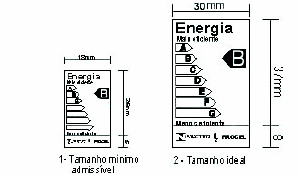 DE OLHO NO CONSUMO: A etiqueta a seguir é um exemplo para refrigerador, cada linha de eletrodoméstico possui sua própria etiqueta, só mudando as características técnicas de cada produto.