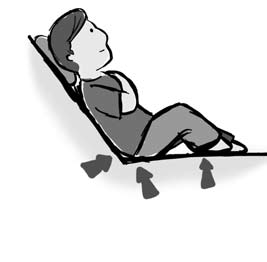 Posição totalmente deitada (decúbito dorsal): A permanência prolongada nesta posição pode facilitar o aparecimento de