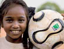 9 Organizações que receberam suporte do Football for Hope para seus programas: Palestina / Israel Al Quds Association for Democracy and Dialogue Crianças da Palestina e de Israel com idade entre seis