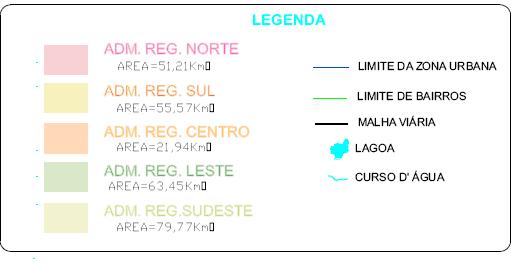 Regiões Administrativas com destaque da legenda FONTE :Secretaria de planejamento SEPLAN PMT em http://www.teresina.pi.gov.br/portalpmt/orgao/semplan/doc/20080924-161-604-d.