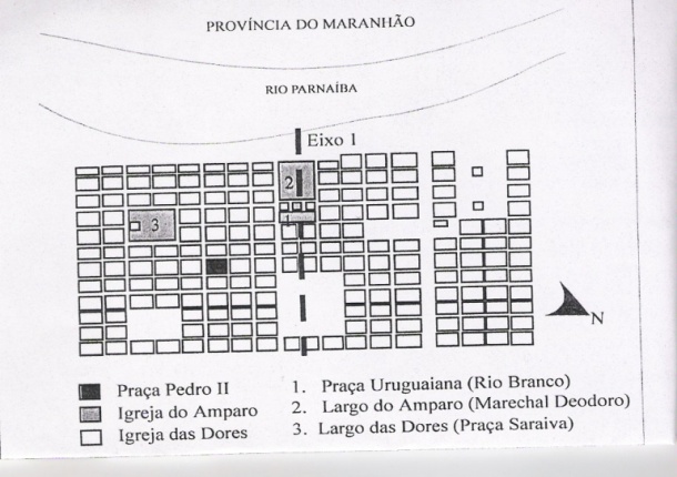 A retícula de Teresina. Fonte: Prefeitura Municipal de Teresina A expansão urbana e os investimentos em infra-estrutura Em 1920, o Brasil possuía uma população de 27.500.