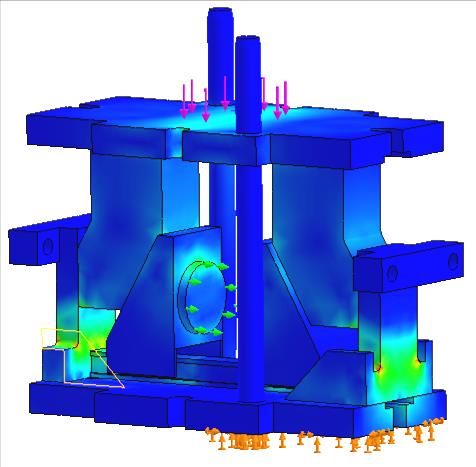 B A (a1) (b1) (a2) (b2) Figura 46 Fenómeno de transição para ferramenta sem tirantes: a) Abertura de 455 mm; b) Abertura de 460 mm.