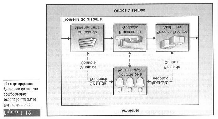1.2.2 Conceitos de Sistemas Um sistema é um grupo de componentes inter-relacionados que trabalham juntos rumo a uma meta comum recebendo insumos e produzindo resultados em um processo organizado de