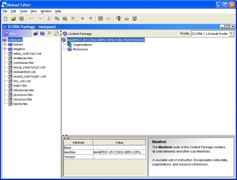 Scorm (Sharable Content Object Reference Model) Os scorms são objectos de aprendizagem compostos por materiais de ensino.