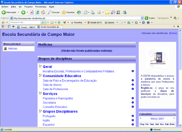 Acesso e utilização da plataforma MANUAL DE UTILIZAÇÃO DO MOODLE 1.