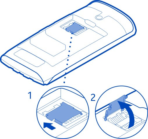 12 Introdução 4 Insira o cartão de memória no suporte. Certifique-se de que a superfície de contacto do cartão está voltada para baixo quando baixar o suporte do cartão de memória.