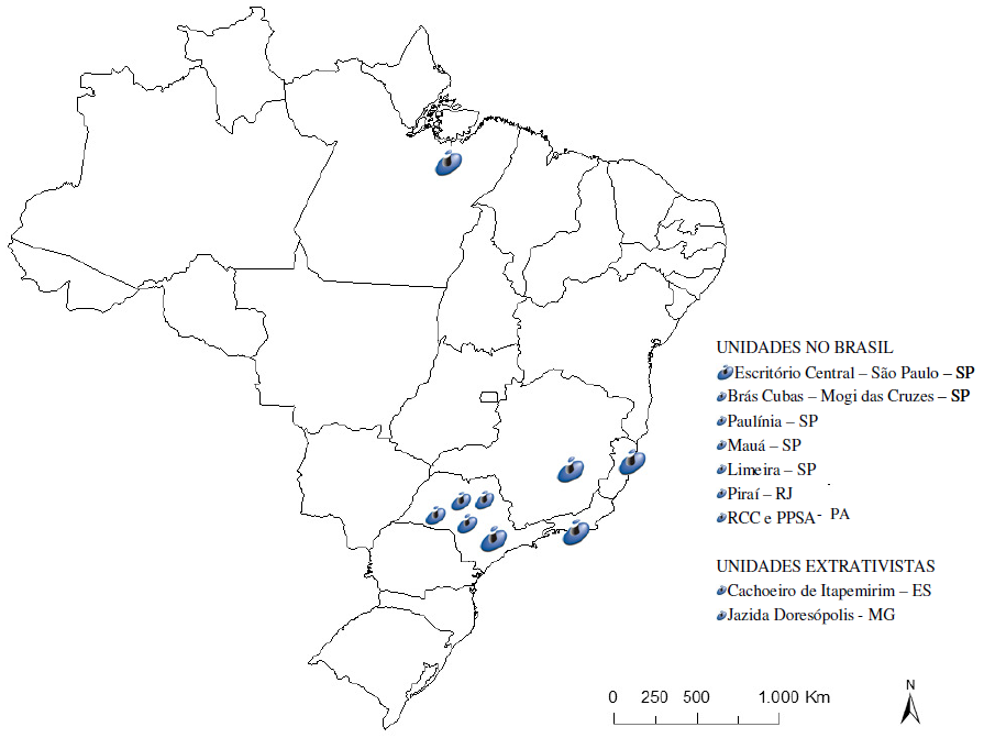 40 4. CENÁRIO DO ESTUDO Neste tópico apresenta-se a empresa onde foi realizado o estudo, demonstrando suas filiais, a linha de produtos, o modo como opera a empresa e os processos produtivos 4.