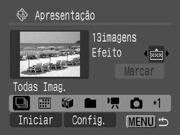 Data Reproduz as imagens com uma data especificada, por ordem. Reproduz as imagens da categoria seleccionada, M. Categoria por ordem. Pasta Reproduz as imagens da pasta especificada, por ordem.