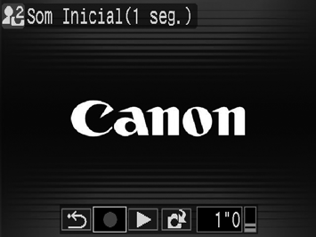 227 [Som Inicial]/[Som Operação]/ [Som Temporiz.]/[Som Obturador] 1. Utilize o botão ou para seleccionar (Gravar). 2. Carregue no botão. 3.