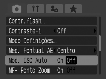 85 Reduzir a Trepidação da Câmara Durante o Disparo (Modificar ISO Auto) Modos de Disparo Disponíveis p.